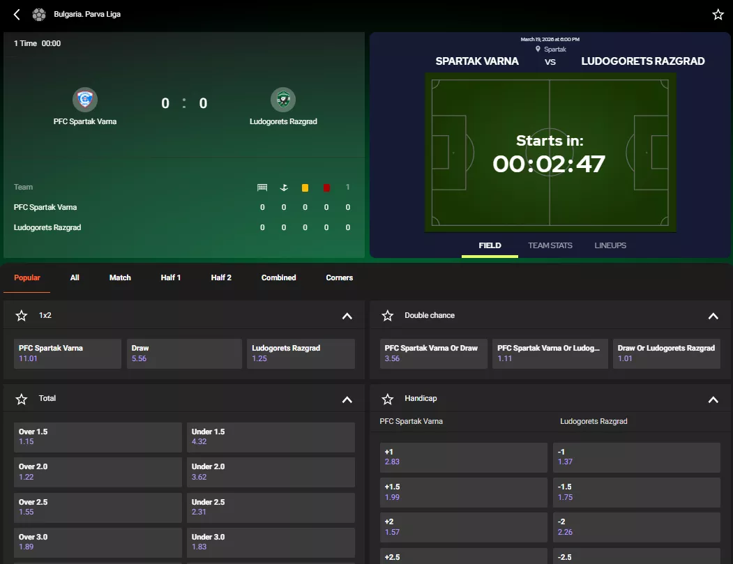 GGBet live bets